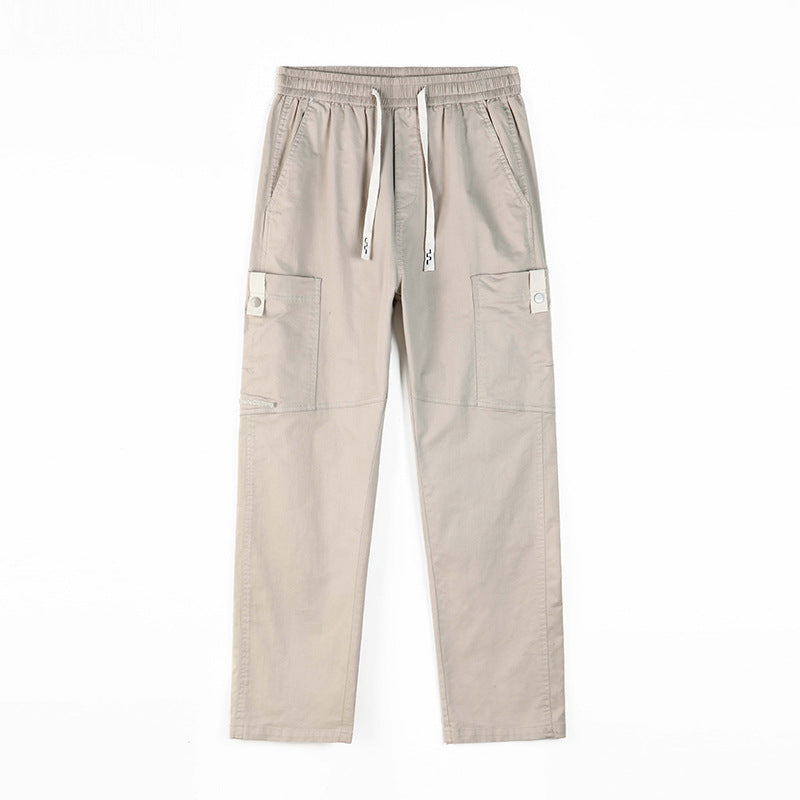 Men's Wide Cargo Pants with Thermal Lining, Drawstring Waist & Utility Pockets Mune Fashion