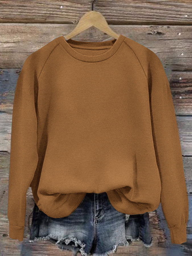 Women's Oversize Sweatshirt with Raglan Sleeves and Elastic Hem Mune Fashion