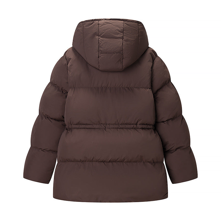 Women's padded puffer jacket with hood, adjustable drawstring and two-way zipper Mune Fashion