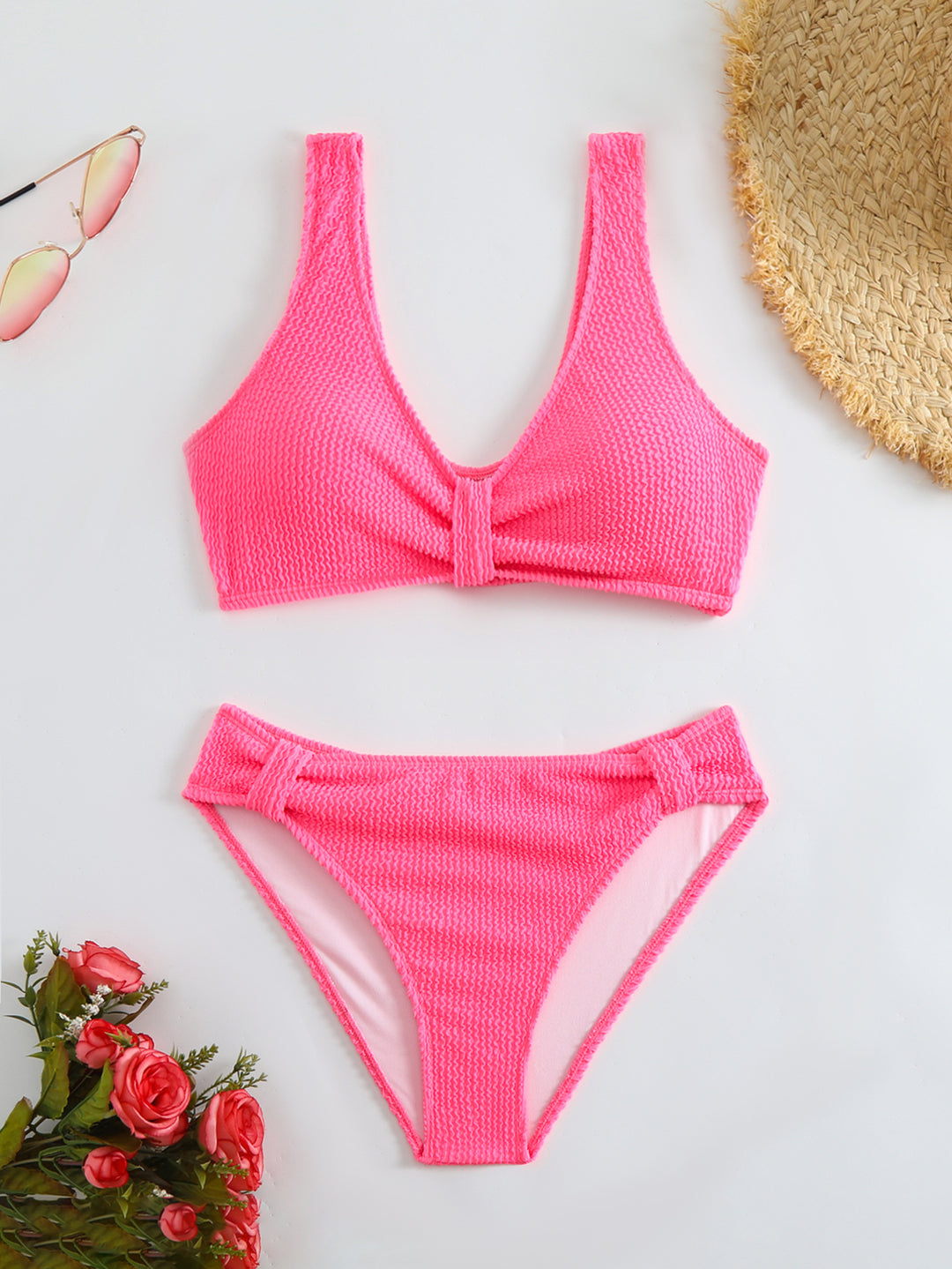 Women's structured bikini with offset band Mune Fashion