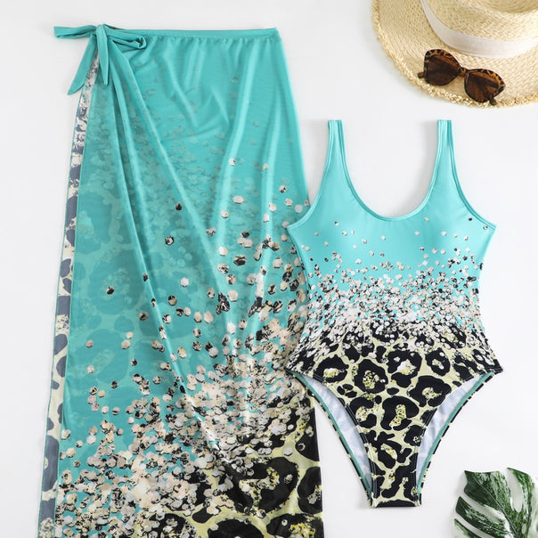 Women's two-piece swimsuit with colorful animal pattern Mune Fashion