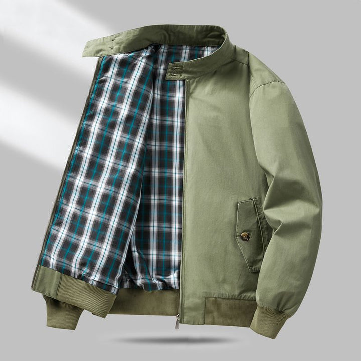 Men's Lightweight Transition Jacket with Checked Lining Mune Fashion