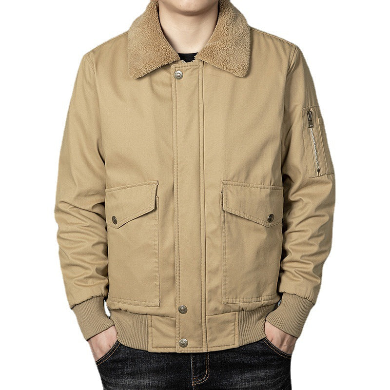Men's Thermo Pilot Blouson with continuous teddy fleece, flap pockets, and sleeve organizer Mune Fashion