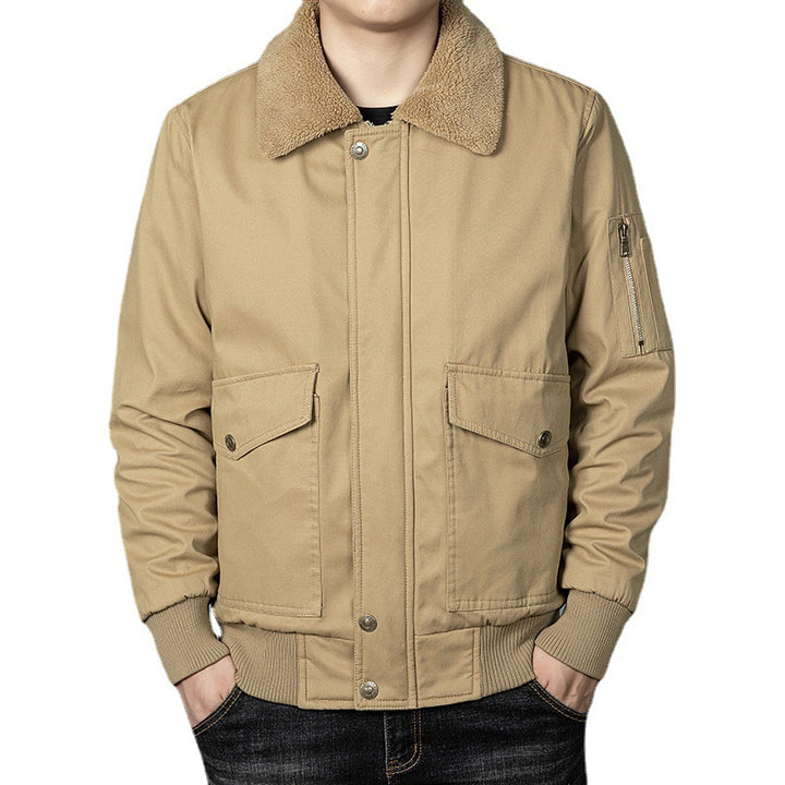 Men's Thermo Pilot Blouson with continuous teddy fleece, flap pockets, and sleeve organizer Mune Fashion