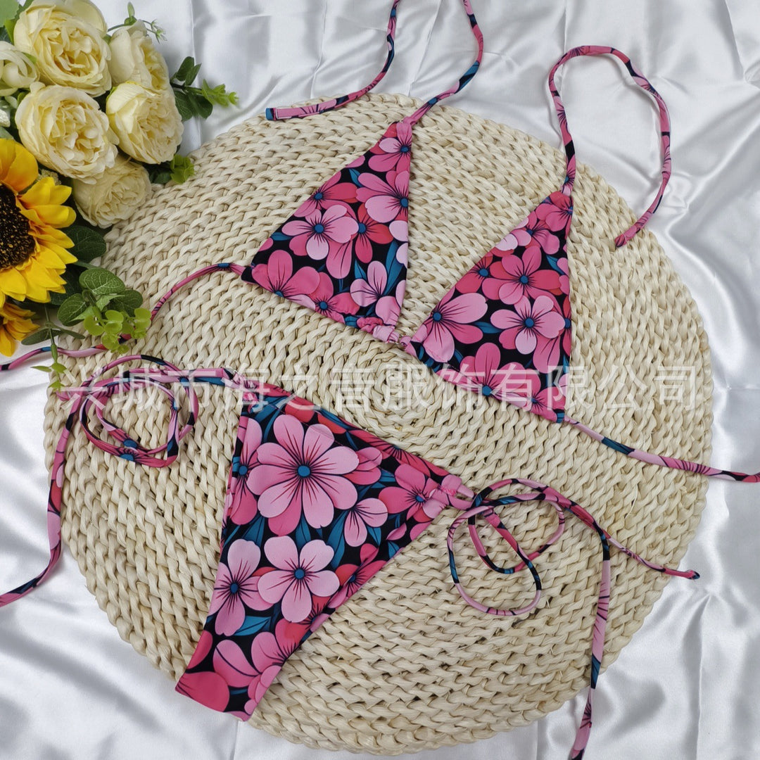 Women's Triangle Bikini with Playful Polka Dot Design Mune Fashion