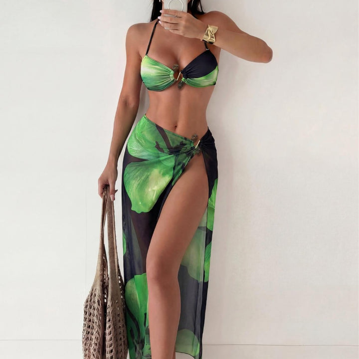 Women's Cut-Out Swimsuit with Unique Ring Detail Mune Fashion