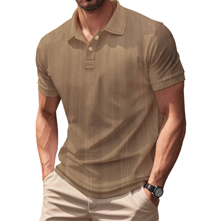 Men's Breathable Polo Shirt made from Cotton Blend with Slim Fit Mune Fashion