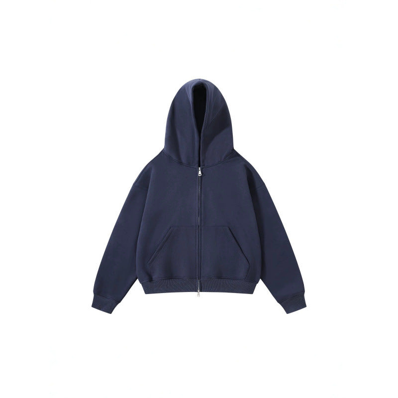 Unisex Oversize Hoodie with full zip and kangaroo pockets made of cotton fleece Mune Fashion