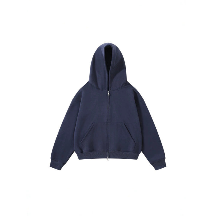 Unisex Oversize Hoodie with full zip and kangaroo pockets made of cotton fleece Mune Fashion