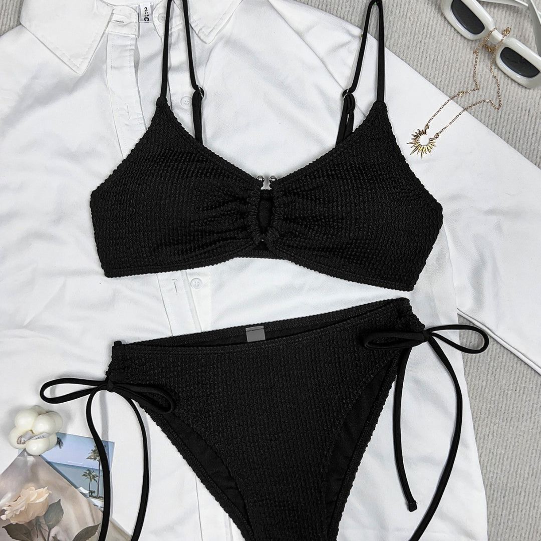 Women's bikini with ruffles and detail button Mune Fashion