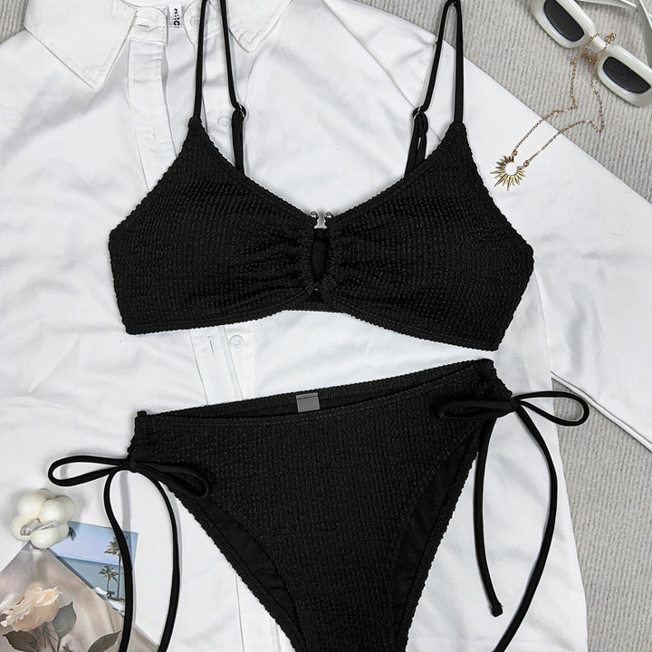 Women's bikini with ruffles and detail button Mune Fashion