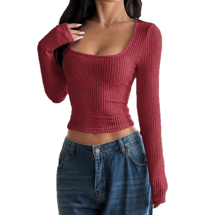 Ladies Crop Top with Ribbed Design Mune Fashion