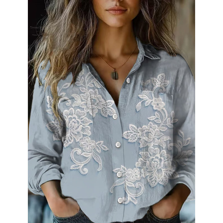 Ladies Stylish Blouse with Paisley Pattern Mune Fashion