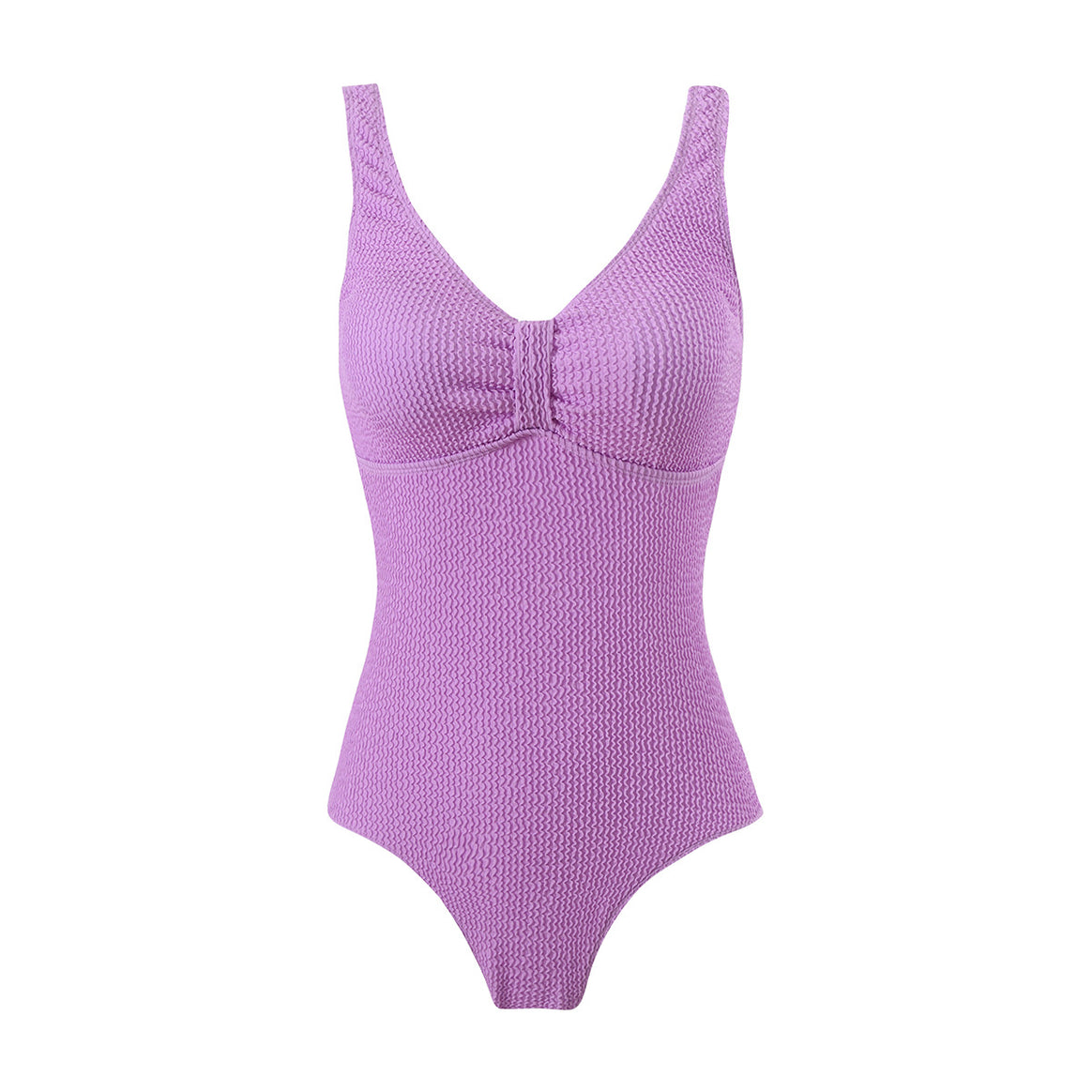 Women's one-piece swimsuit with sophisticated ribbed knit details Mune Fashion