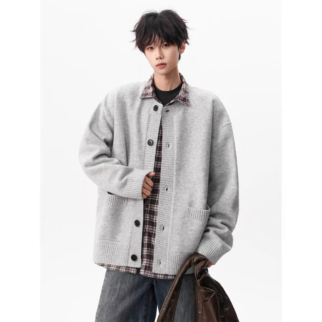 Men's Cozy Cardigan with Button Placket Mune Fashion