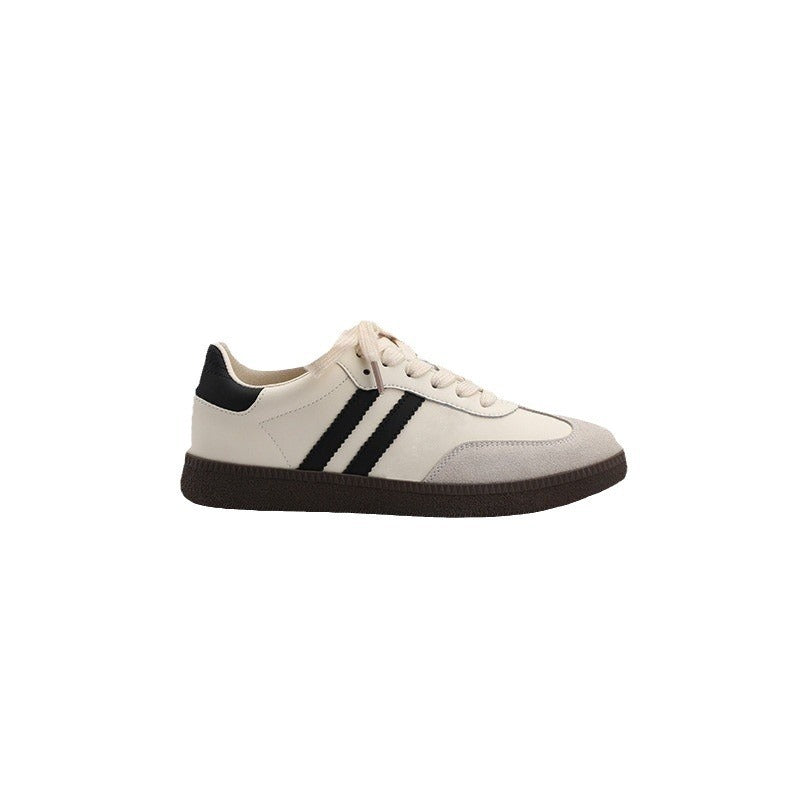 Women's sneakers in sporty retro design with fine suede and durable sole Mune Fashion