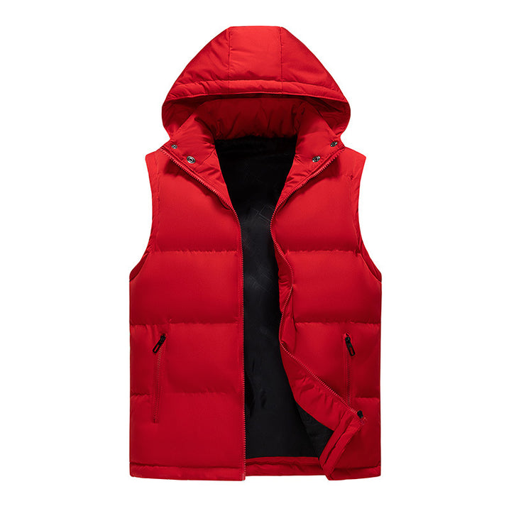 Women's Futuristic Quilted Vest with Hood