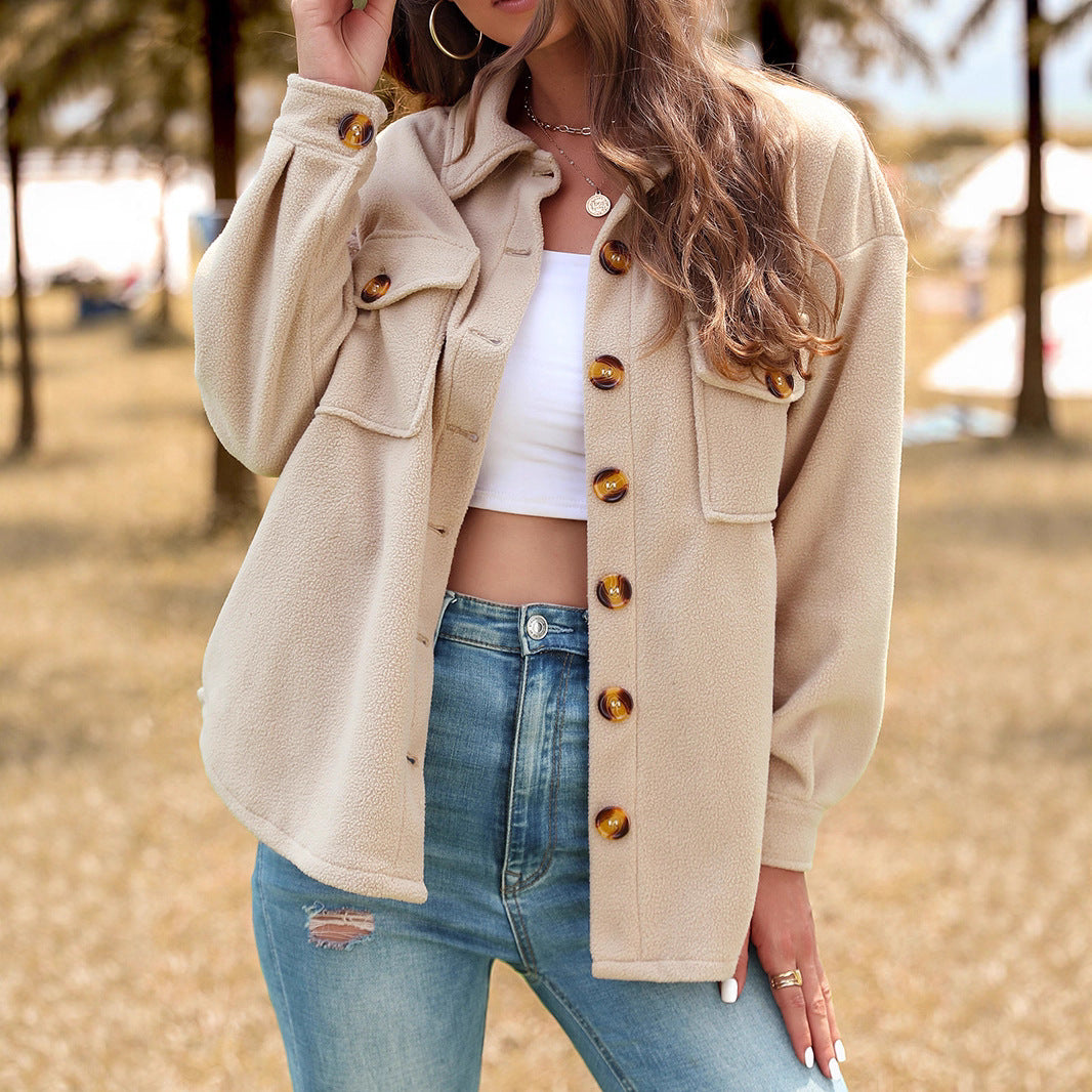 Women Fluffy Oversized Jacket Mune Fashion