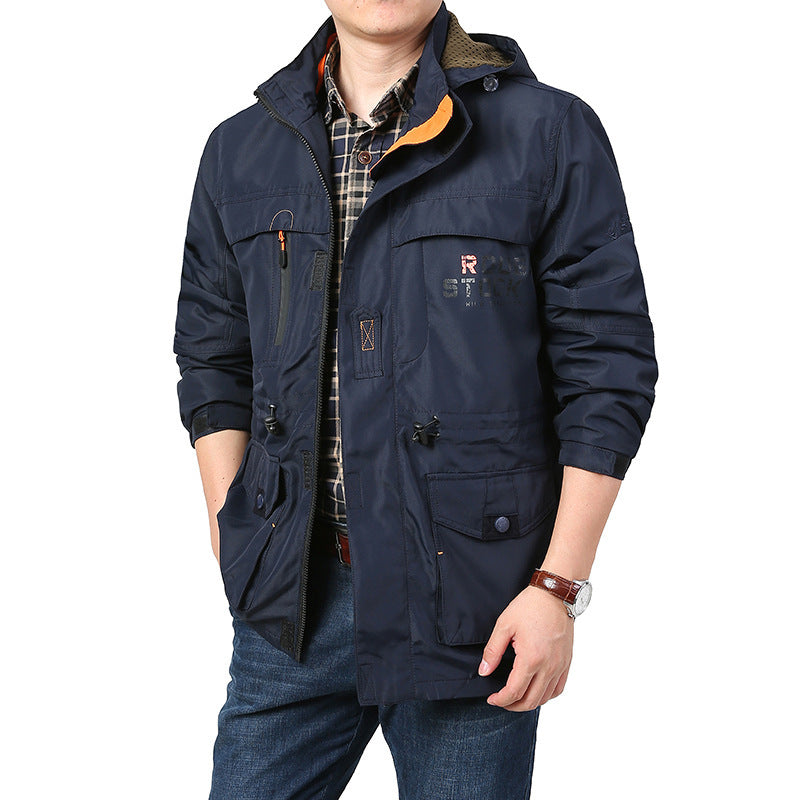 Men's Multifunctional Outdoor Jacket with Adjustable Hood Mune Fashion