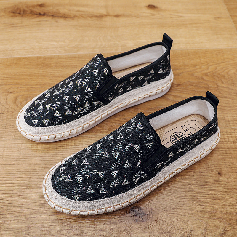 Women's Comfortable Slip-On Moccasins with Colorful Pattern Mune Fashion