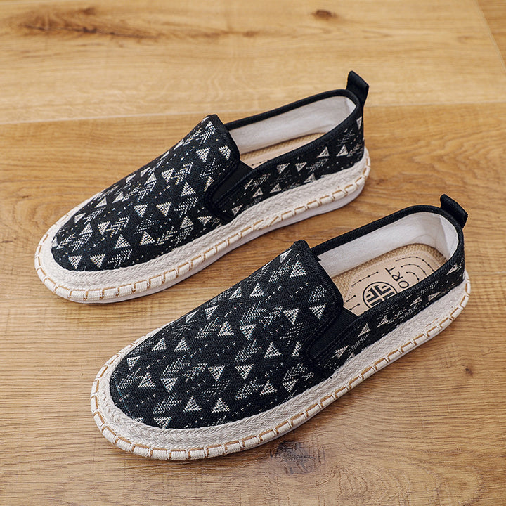 Women's Comfortable Slip-On Moccasins with Colorful Pattern Mune Fashion
