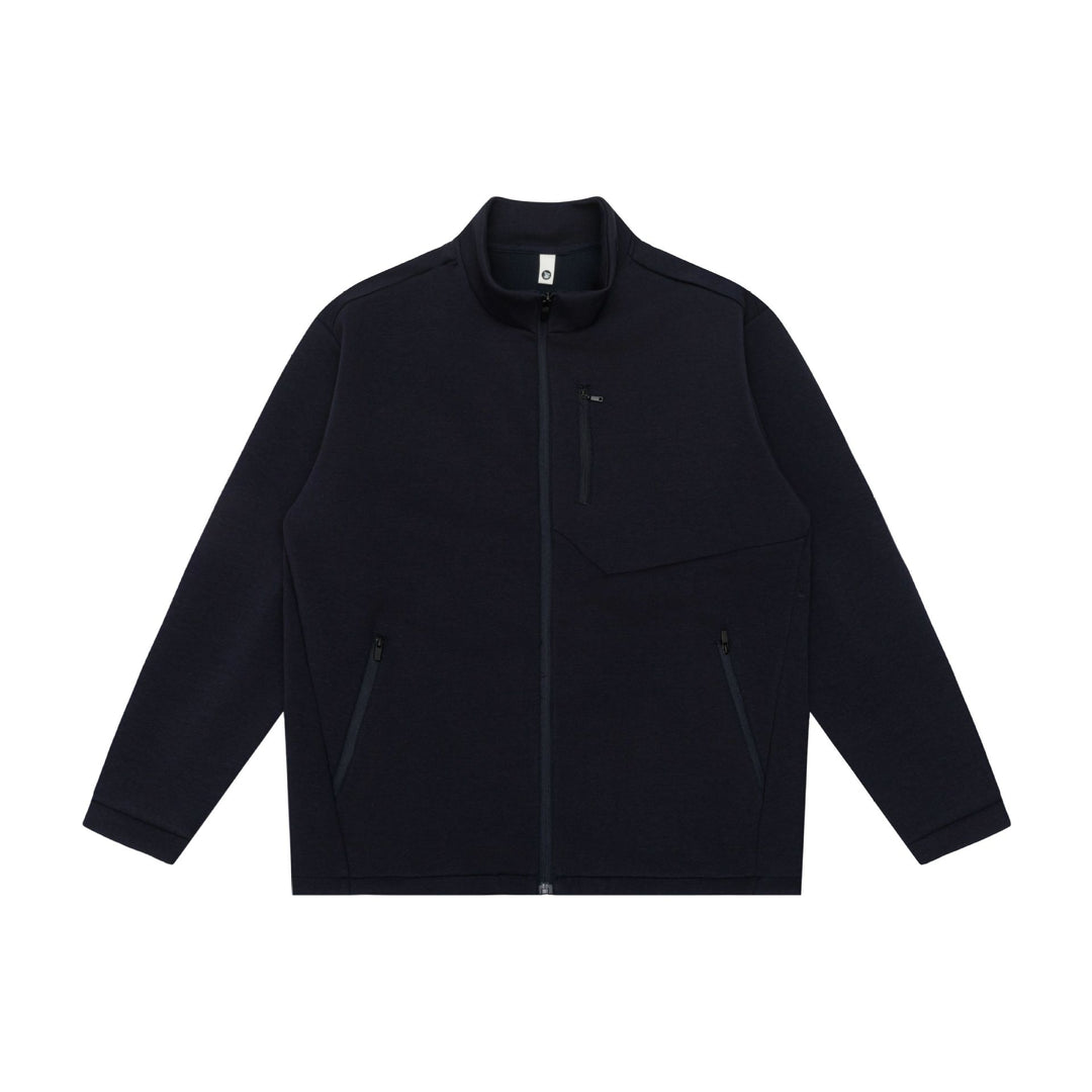 Unisex Minimalistic Short Jacket with Stand-Up Collar and Functional Zipper Pockets Mune Fashion