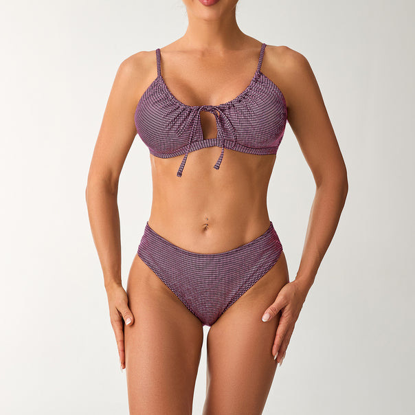 Ladies High-Cut Bikini with Playful Keyhole Neckline Mune Fashion