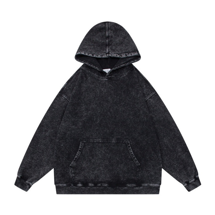 Unisex Oversize Hoodie in Acid Wash with Kangaroo Pocket and Raglan Sleeves Mune Fashion