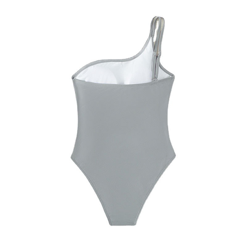 Women's One-Sided Swimsuit with Refined Cut-Outs Mune Fashion