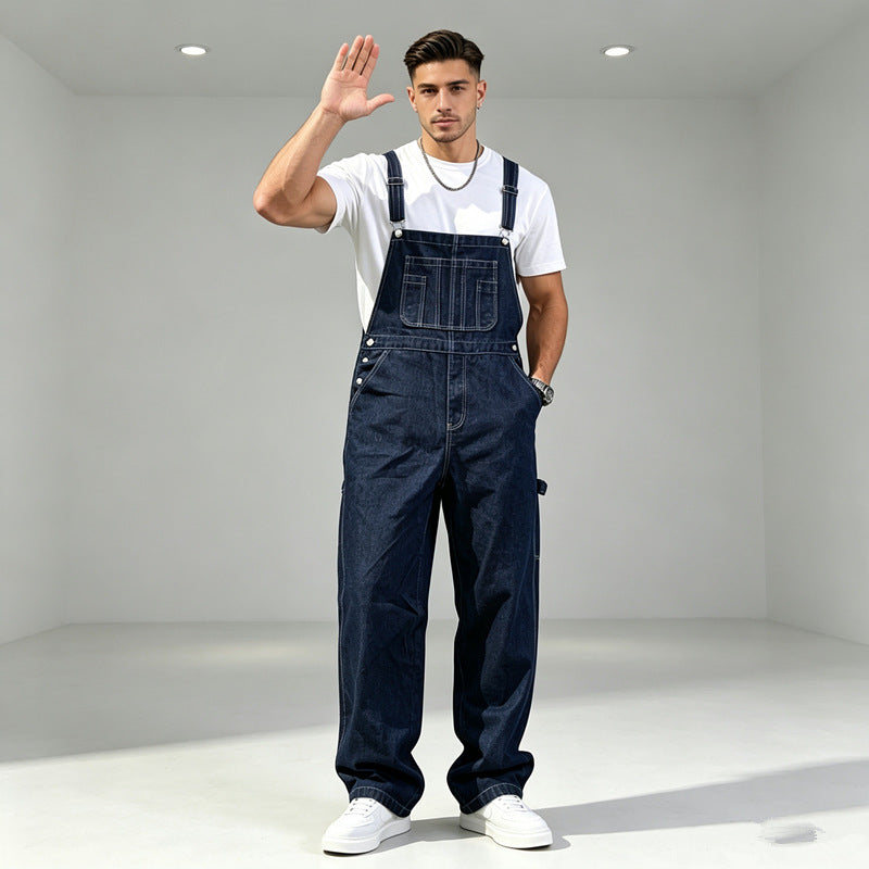Men's Fashion Denim Overalls Mune Fashion