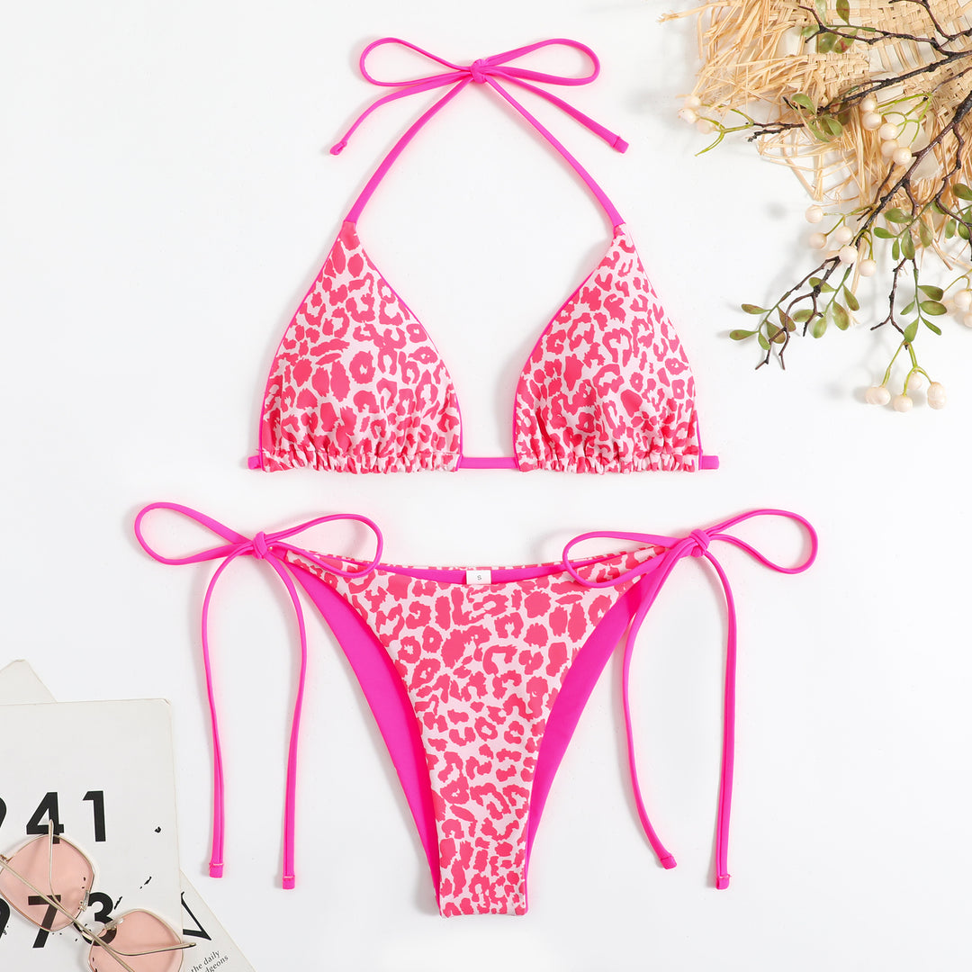 Women Triangle Bikini Set with exciting Leo pattern Mune Fashion