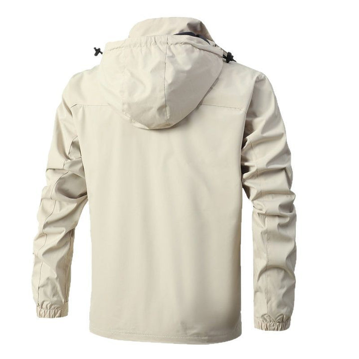 Men's Breathable Waterproof Softshell Jacket with Seam-Sealed Membrane and Packable Hood Mune Fashion
