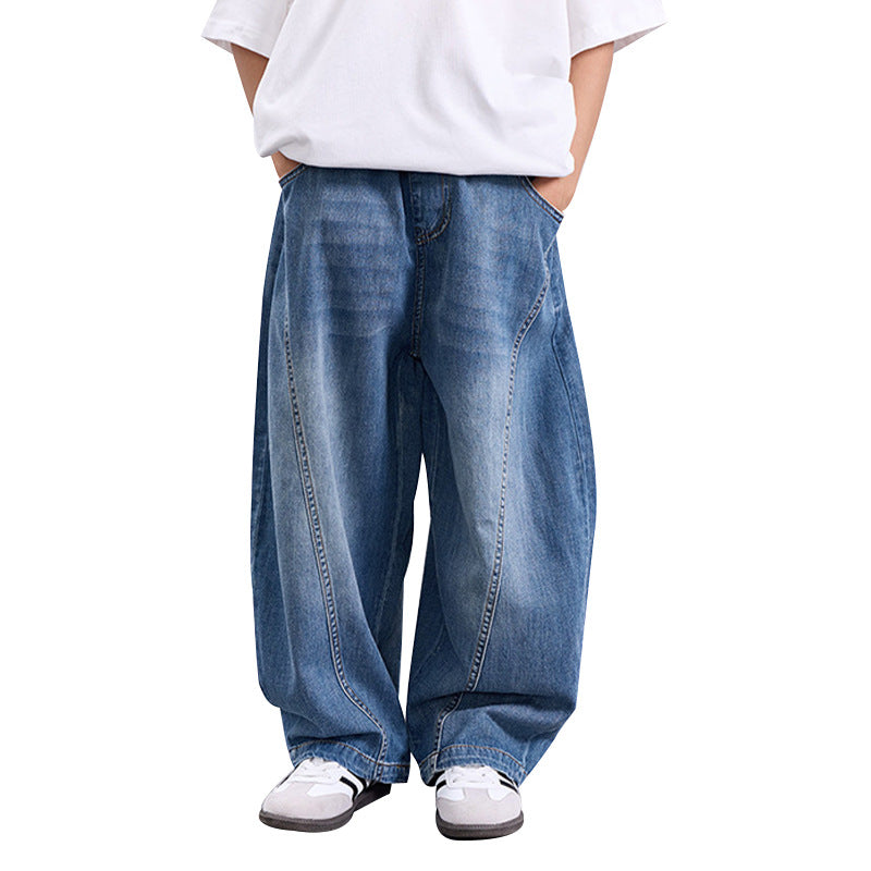 Unisex wide denim pants in a casual style Mune Fashion