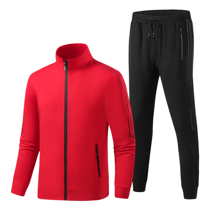 Men's functional training suit set with zip jacket and elastic jogging pants Mune Fashion