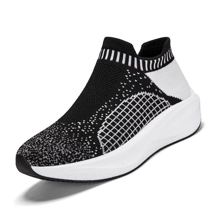 Unisex knitted sock sneaker with cushioned platform sole Mune Fashion