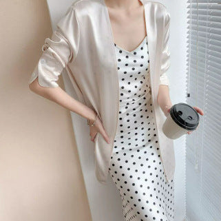 Women's Satin Robe Mune Fashion