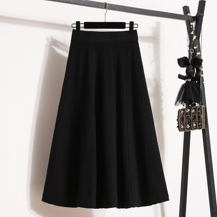 Ladies Elegant, Swirly Knit Skirt Mune Fashion