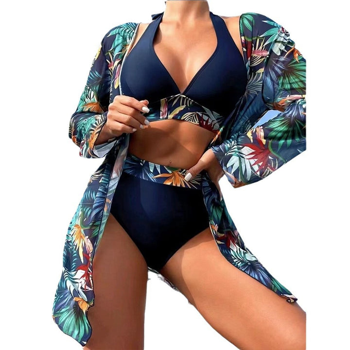 Women's Bikini Set with Floral Cover-Up Mune Fashion