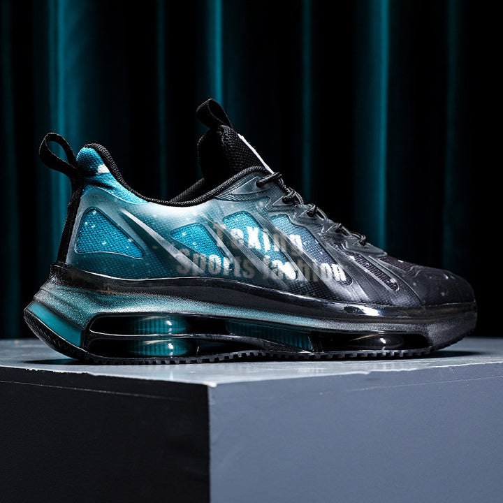 Unisex futuristic transparent Runner with integrated air chamber midsole and reflective tech-mesh Mune Fashion