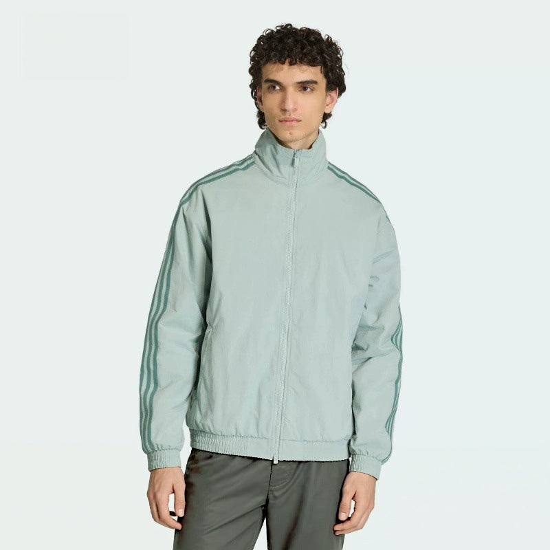 Men's Lightweight Technical Windbreaker with Mesh Lining and Stand-Up Collar Mune Fashion