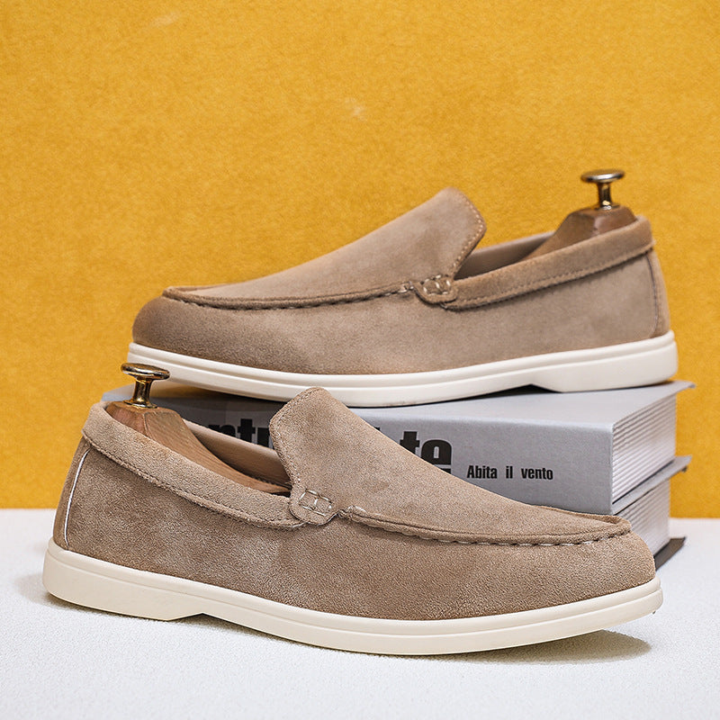 Men's Comfortable Moccasins Made of Suede