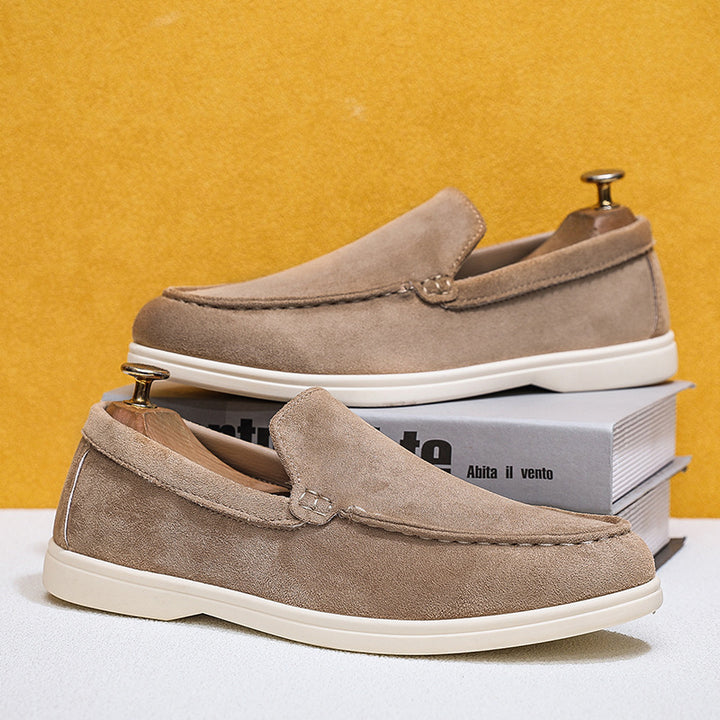 Men's Comfortable Moccasins Made of Suede