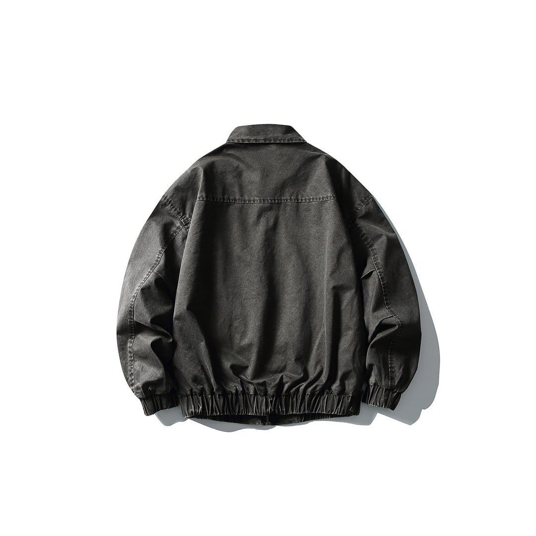 Men's short jacket in utility canvas style with full zip and elastic hem Mune Fashion