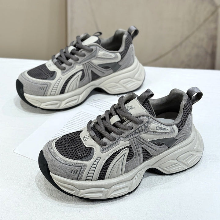 Women's Sporty Sneakers with Breathable Mesh and Cushioning Sole Mune Fashion