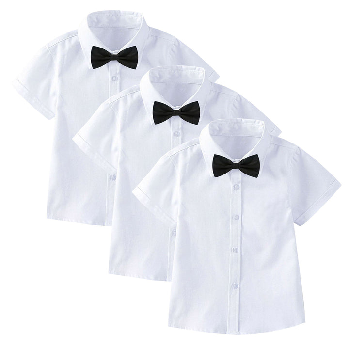 Boys Short Sleeve Shirt with Tie Mune Fashion