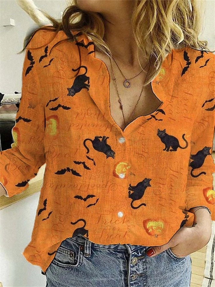 Women Printed Blouse Mune Fashion
