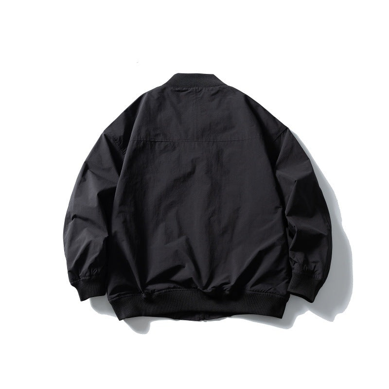 Men's transitional blouson in oversized cut with ribbed hem and angled zip pockets Mune Fashion