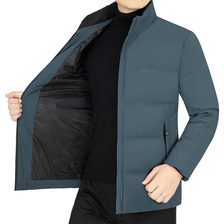 Men's lightly quilted stand-up collar functional jacket with slim silhouette Mune Fashion