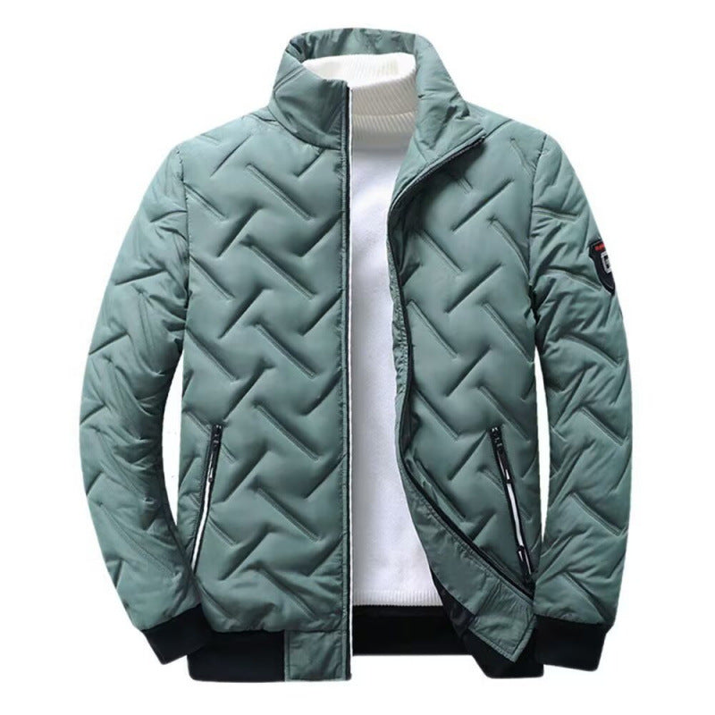 Men's Winter Padded Jacket with High Collar Mune Fashion