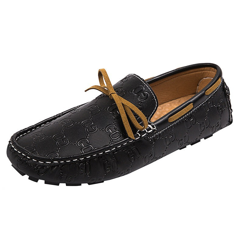 Men's suede moccasins with soft plush lining, decorative tassel, and textured rubber outsole Mune Fashion